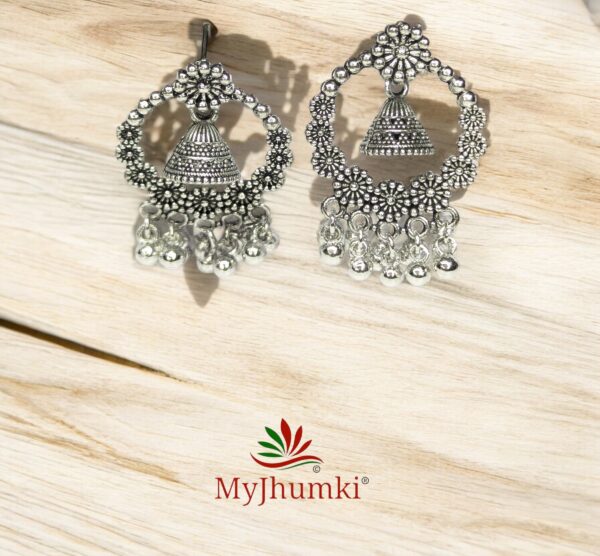 Oxidised Jhumka Earring For Women